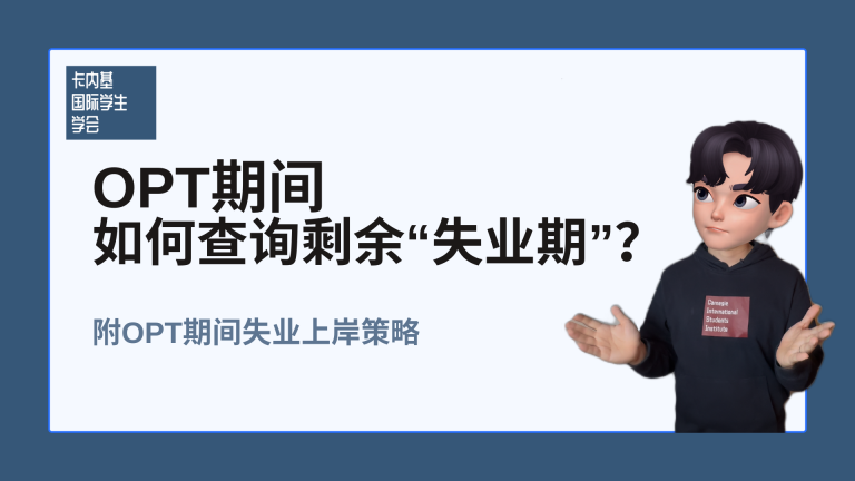 OPT期间如何查询“失业期”